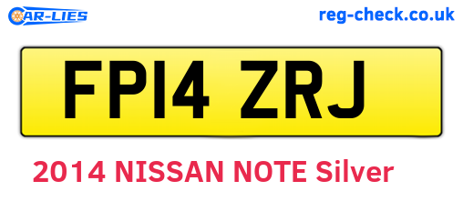 FP14ZRJ are the vehicle registration plates.