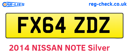 FX64ZDZ are the vehicle registration plates.