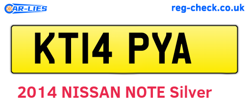 KT14PYA are the vehicle registration plates.