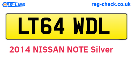 LT64WDL are the vehicle registration plates.
