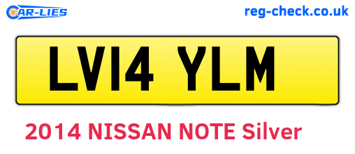 LV14YLM are the vehicle registration plates.