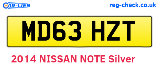 MD63HZT are the vehicle registration plates.