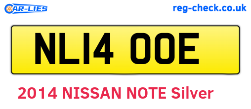 NL14OOE are the vehicle registration plates.
