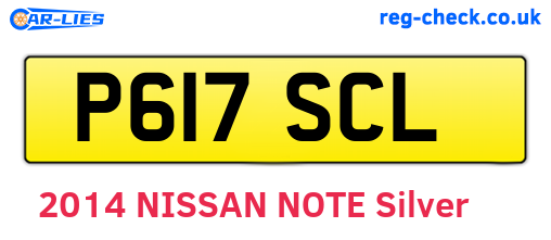 P617SCL are the vehicle registration plates.