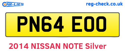 PN64EOO are the vehicle registration plates.