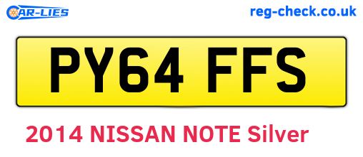 PY64FFS are the vehicle registration plates.