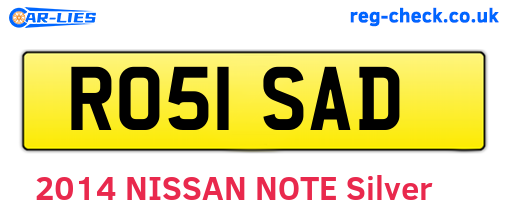 RO51SAD are the vehicle registration plates.