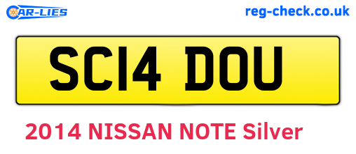 SC14DOU are the vehicle registration plates.
