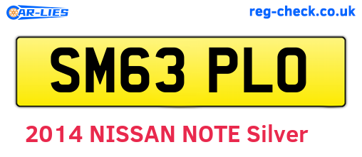 SM63PLO are the vehicle registration plates.