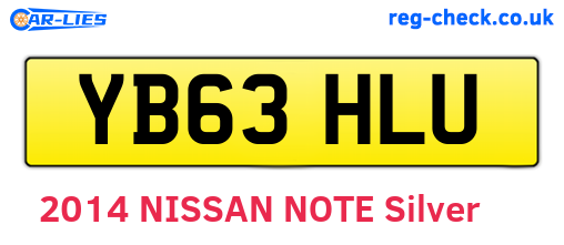 YB63HLU are the vehicle registration plates.