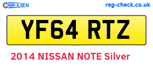YF64RTZ are the vehicle registration plates.