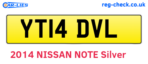 YT14DVL are the vehicle registration plates.