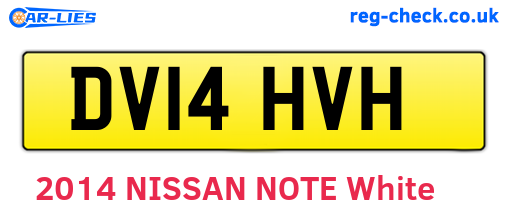 DV14HVH are the vehicle registration plates.