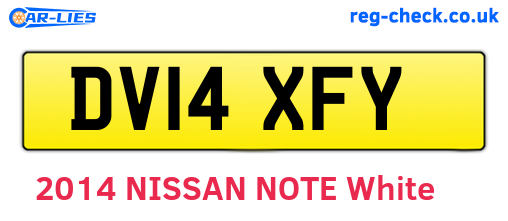 DV14XFY are the vehicle registration plates.