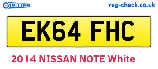 EK64FHC are the vehicle registration plates.