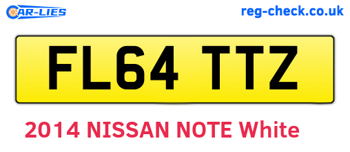 FL64TTZ are the vehicle registration plates.