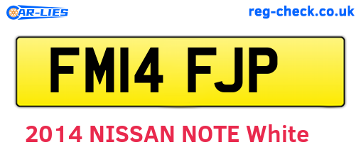 FM14FJP are the vehicle registration plates.
