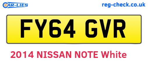 FY64GVR are the vehicle registration plates.