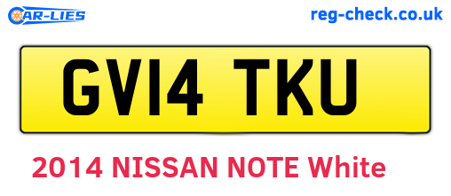 GV14TKU are the vehicle registration plates.