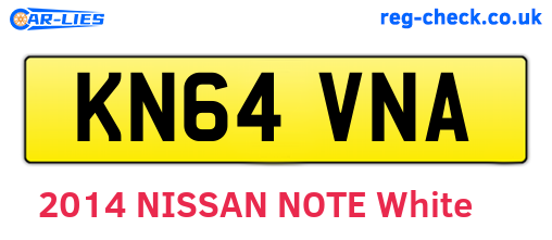KN64VNA are the vehicle registration plates.