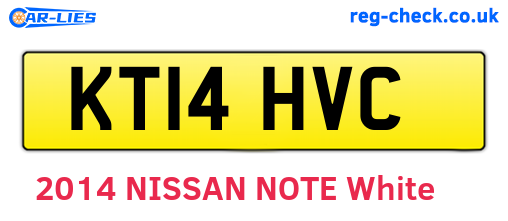 KT14HVC are the vehicle registration plates.