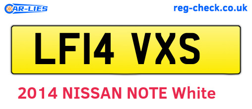 LF14VXS are the vehicle registration plates.