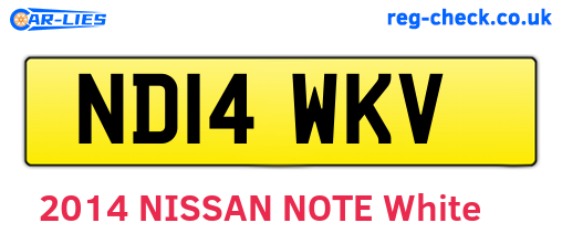 ND14WKV are the vehicle registration plates.