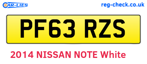 PF63RZS are the vehicle registration plates.