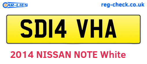 SD14VHA are the vehicle registration plates.
