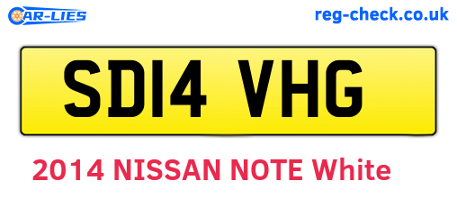 SD14VHG are the vehicle registration plates.