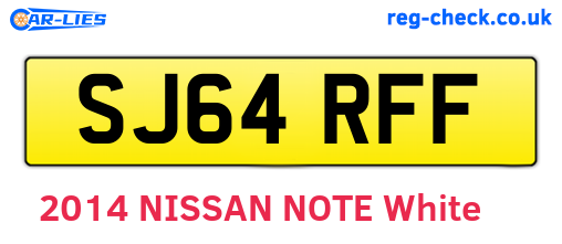 SJ64RFF are the vehicle registration plates.