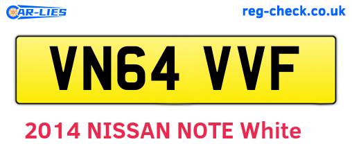 VN64VVF are the vehicle registration plates.