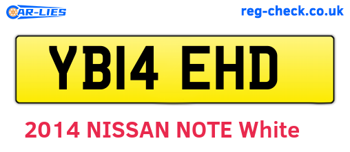 YB14EHD are the vehicle registration plates.