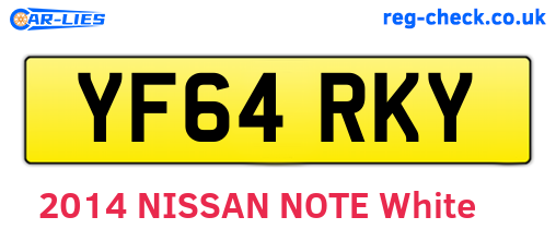 YF64RKY are the vehicle registration plates.