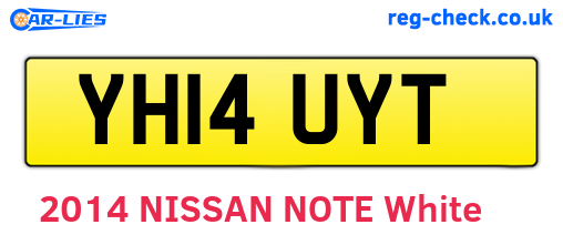 YH14UYT are the vehicle registration plates.