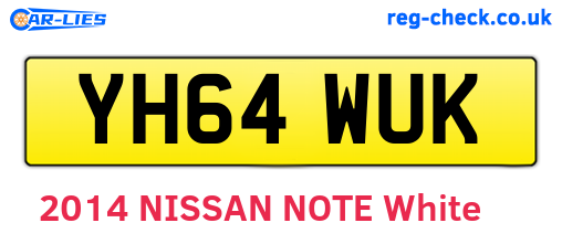 YH64WUK are the vehicle registration plates.