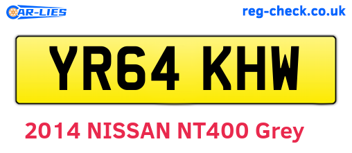 YR64KHW are the vehicle registration plates.