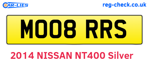 MO08RRS are the vehicle registration plates.