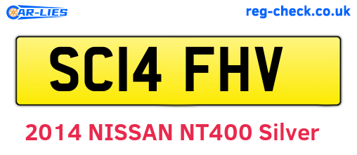 SC14FHV are the vehicle registration plates.
