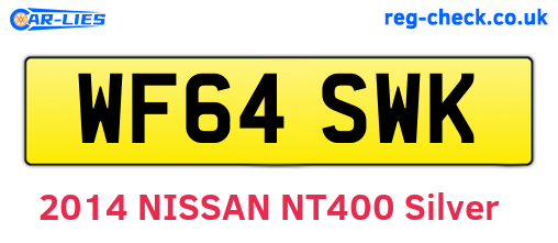WF64SWK are the vehicle registration plates.