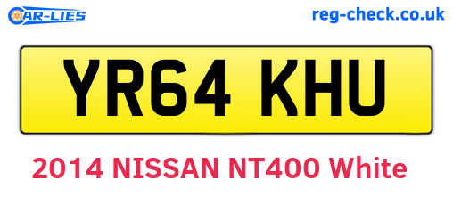 YR64KHU are the vehicle registration plates.