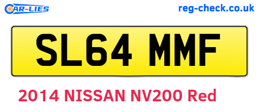 SL64MMF are the vehicle registration plates.