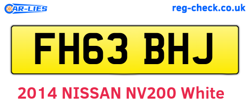 FH63BHJ are the vehicle registration plates.