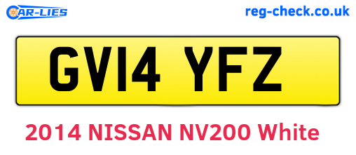 GV14YFZ are the vehicle registration plates.