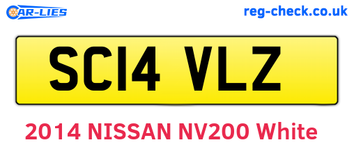 SC14VLZ are the vehicle registration plates.