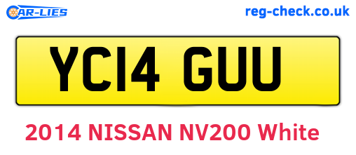 YC14GUU are the vehicle registration plates.