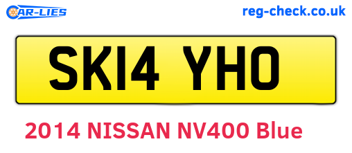 SK14YHO are the vehicle registration plates.