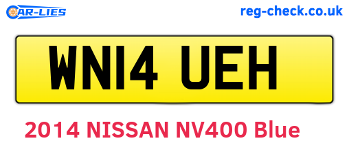 WN14UEH are the vehicle registration plates.