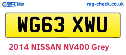 WG63XWU are the vehicle registration plates.