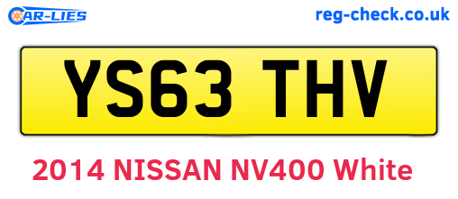 YS63THV are the vehicle registration plates.
